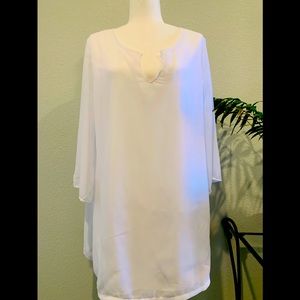White Cover-up Dress